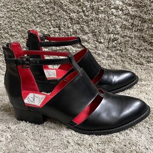 JEFFREY CAMPBELL cutout black ankle boots